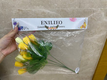 Load image into Gallery viewer, ENILIEO fake flowers, simulation flowers, dried flowers for the living room table, landscape artificial flowers, fake flowers bouquet ornaments
