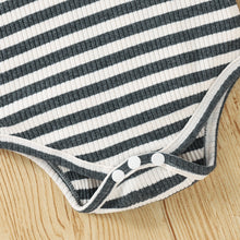 Load image into Gallery viewer, VILUNTOTO Baby Boy Clothes Newborn Outfits Long Sleeve Stripe Romper Overalls Suspender Pants Set 0-24 Months
