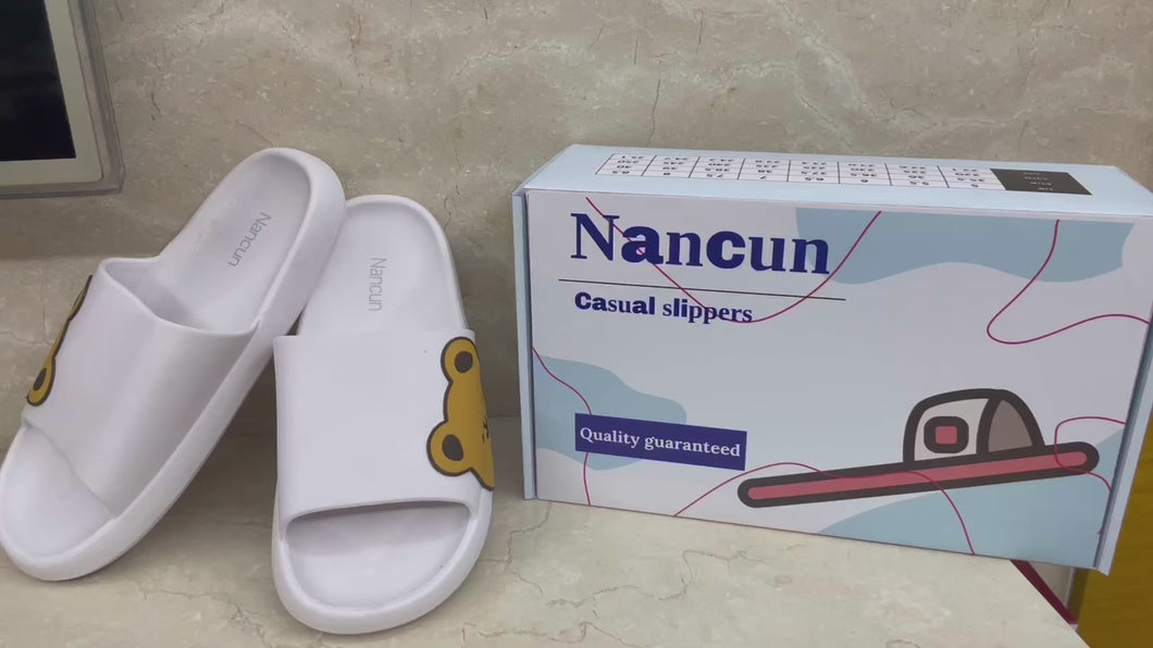 Nancun slippers, summer indoor slippers, home non-slip slippers, comfortable thick bottom slippers can be worn outside