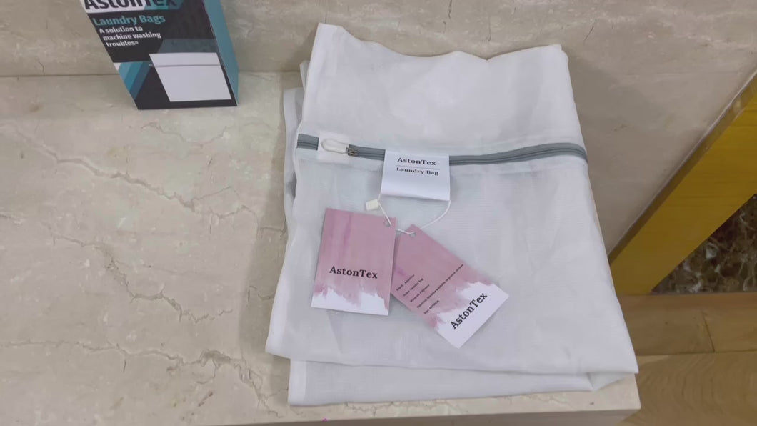 AstonTex Laundry Bags, Laundry Care Bags, Mesh Bags for Washing Machine, Mesh Pockets for Washing Sweaters, Underwear and Down Clothes, Anti-Distortion Cleaning Bags