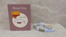 Load and play video in Gallery viewer, Rosa Ciny Pet Collar, Puppy Dog Collar Bell Necklace, Cat Neck Jewelry, Pet Collar
