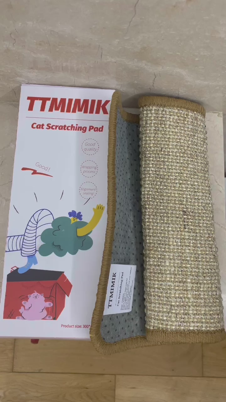 TTMIMIK cat sisal mat, cat scratching mat, wear-resistant non-scratch protection sofa cat paw mat, against the wall to prevent cat scratching, cat toys