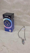 Load and play video in Gallery viewer, Renaiz Light Luxury Niche Necklace, High Design Necklace, Blue Eye Necklace
