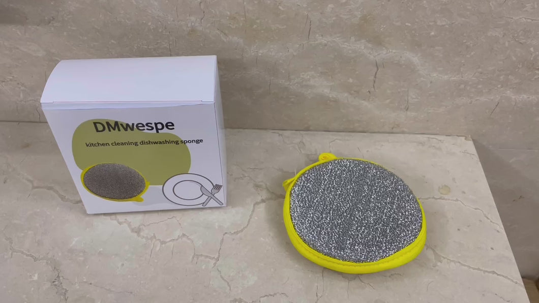 DMwespe cleaning sponges, kitchen non-stick brush sponge, household dishcloth double-sided cleaning cotton