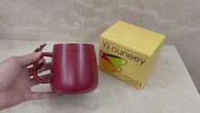 Load and play video in Gallery viewer, Yii ouneey  coffee mug, ceramic mug, office simple mug, special coffee mug
