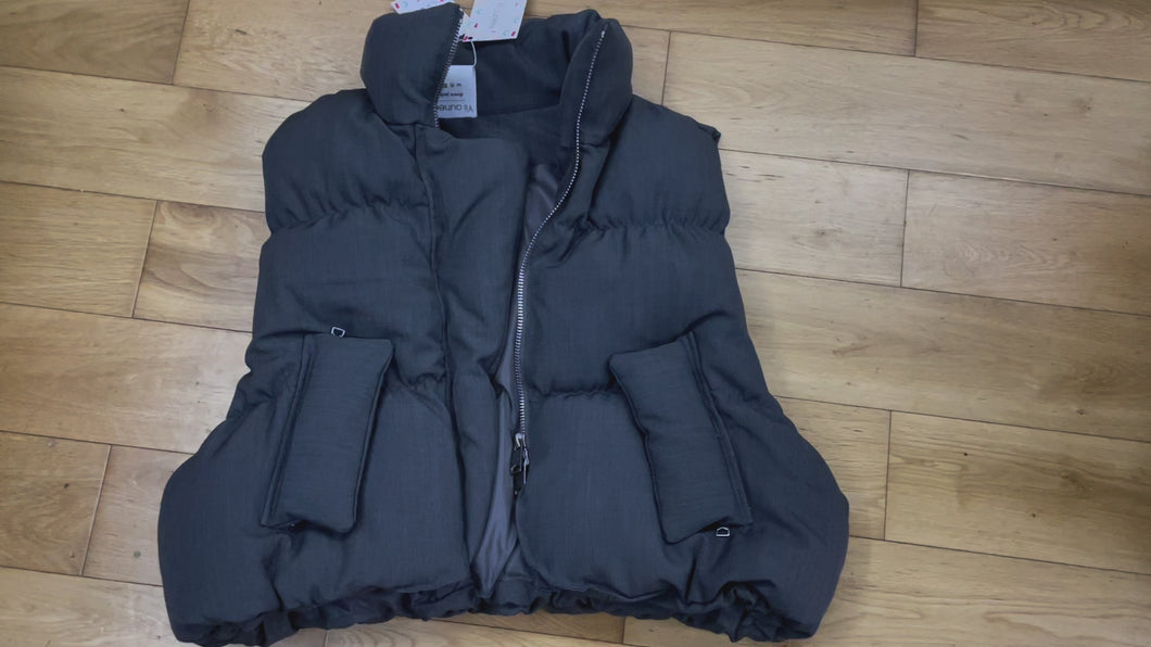 Yii ouneey winter down vest jacket, short undershirt down jacket, horse jacket foreign fashionable down jacket