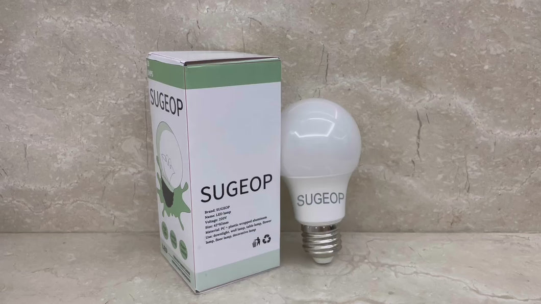 SUGEOP bulbs, screw-in LED lamps, energy-saving household threaded electric lamps, pendant lamps, incandescent eye-protection spiral type LED lamps
