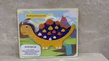 Load and play video in Gallery viewer, ACECHUM Kids Dinosaur Jigsaw Puzzle Game, Baby Entry Level Simple Puzzle, Early Learning Puzzle Game Toys
