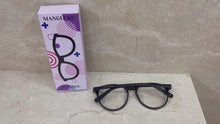 Load and play video in Gallery viewer, MANGLUKE tortoiseshell color eyeglasses frames, ultra-light vegan round face wearable frames, eyeglasses frames with prescription
