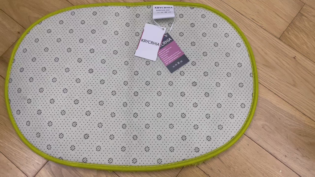 KRYCRHIA Foot Mats, Bathroom Door Mats, Floor Mats, Household Bathroom Water Absorbent Floor Mats, Non-Slip Floor Mats