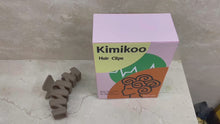Load and play video in Gallery viewer, Kimikoo French Girl Scratch Clip, Frosted Matte Hair Clip in Morandi, White Wave Back of Head Scratch Clip, Shark Clip
