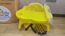 Load and play video in Gallery viewer, Snuggly Dream children&#39;s dining chair, foldable home baby chair, baby high chair, child seat dining table
