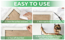 Load image into Gallery viewer, EZlifego Double Sided Tape Heavy Duty(Extra Large 16.5FT), Multipurpose Removable Clear &amp; Tough Mounting Tape Sticky Adhesive, Reusable Strong Wall Tape Picture Hanging Strips Poster Carpet Tape
