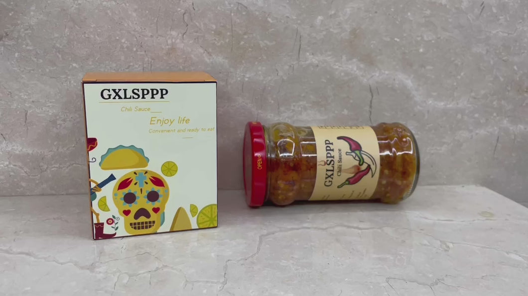 GXLSPPP Chili Sauce, Spicy Chili Sauce, Homemade Rice Sauce, Rice and Noodle Sauce, Hot Sauce 150g