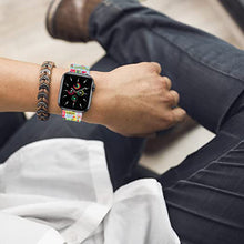 Load image into Gallery viewer, SadSkins Christmas Watch Bands Compatible with Apple Watch 38mm 40mm 42mm 44mm 45mm, Adjustable Waterproof Wristbands Soft Silicone Replacement Strap for iWatch Series 8 7 6 5 4 3 2 1 SE
