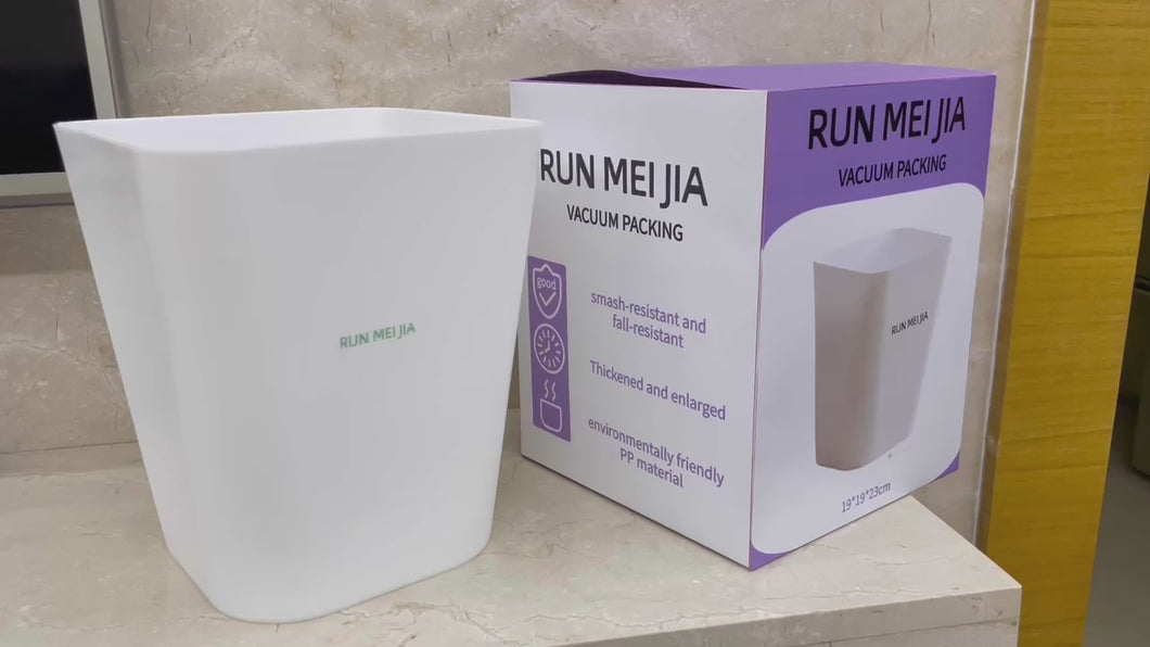 RUN MEI JIA garbage cans, household kitchen garbage cans, toilet bathroom living room bedroom office with simple garbage cans