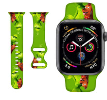 Load image into Gallery viewer, SadSkins Christmas Watch Bands Compatible with Apple Watch 38mm 40mm 42mm 44mm 45mm, Adjustable Waterproof Wristbands Soft Silicone Replacement Strap for iWatch Series 8 7 6 5 4 3 2 1 SE

