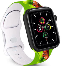Load image into Gallery viewer, SadSkins Christmas Watch Bands Compatible with Apple Watch 38mm 40mm 42mm 44mm 45mm, Adjustable Waterproof Wristbands Soft Silicone Replacement Strap for iWatch Series 8 7 6 5 4 3 2 1 SE
