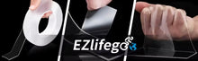 Load image into Gallery viewer, EZlifego Double Sided Tape Heavy Duty(Extra Large 16.5FT), Multipurpose Removable Clear &amp; Tough Mounting Tape Sticky Adhesive, Reusable Strong Wall Tape Picture Hanging Strips Poster Carpet Tape
