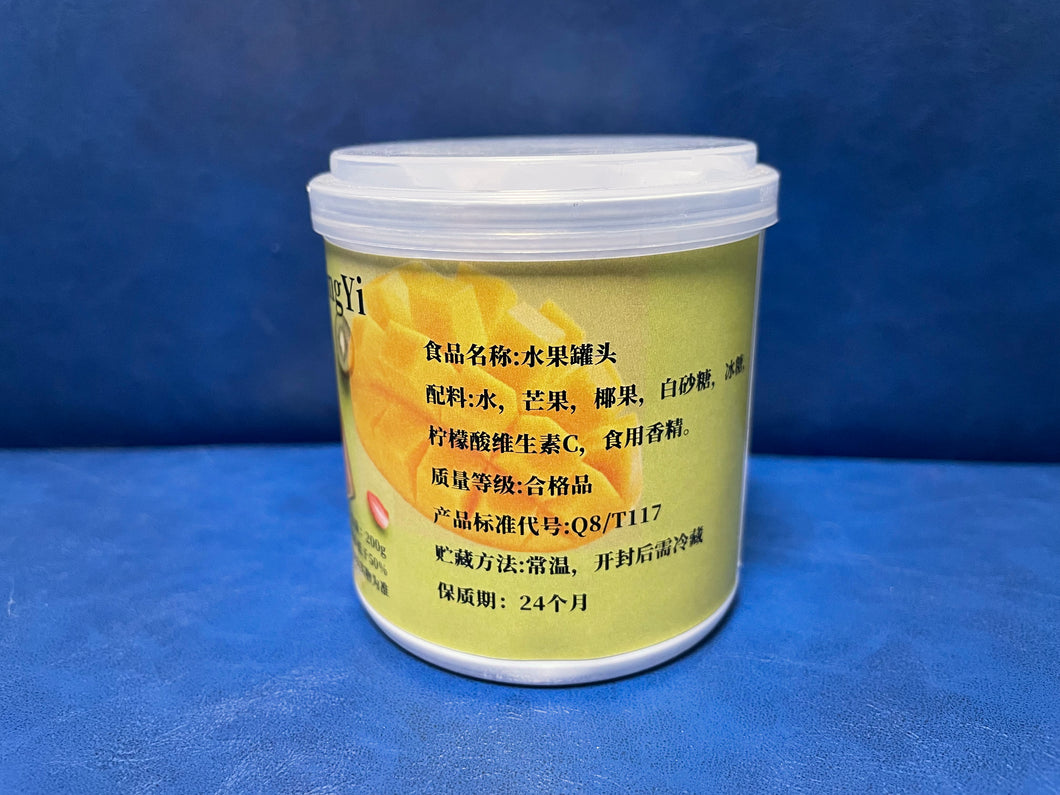 天汉景逸TianHanJingYi 水果罐头200gx1罐，新鲜水果罐头，芒果罐头下午茶