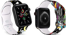 Load image into Gallery viewer, SadSkins Christmas Watch Bands Compatible with Apple Watch 38mm 40mm 42mm 44mm 45mm, Adjustable Waterproof Wristbands Soft Silicone Replacement Strap for iWatch Series 8 7 6 5 4 3 2 1 SE
