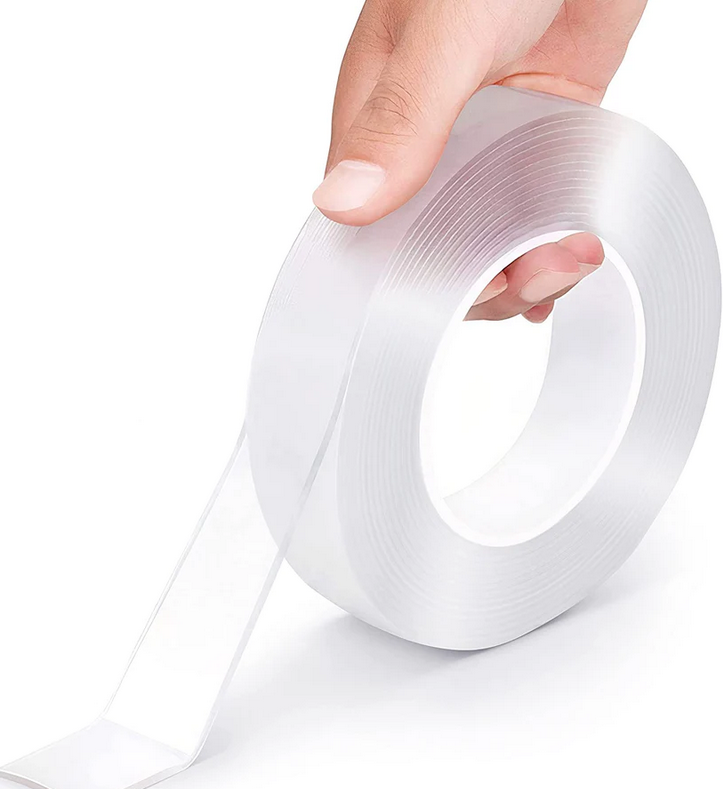 EZlifego Double Sided Tape Heavy Duty(Extra Large 16.5FT), Multipurpose Removable Clear & Tough Mounting Tape Sticky Adhesive, Reusable Strong Wall Tape Picture Hanging Strips Poster Carpet Tape