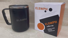 Load and play video in Gallery viewer, ELSWPH coffee mug, stainless steel mug, compact portable mug, coffee mug
