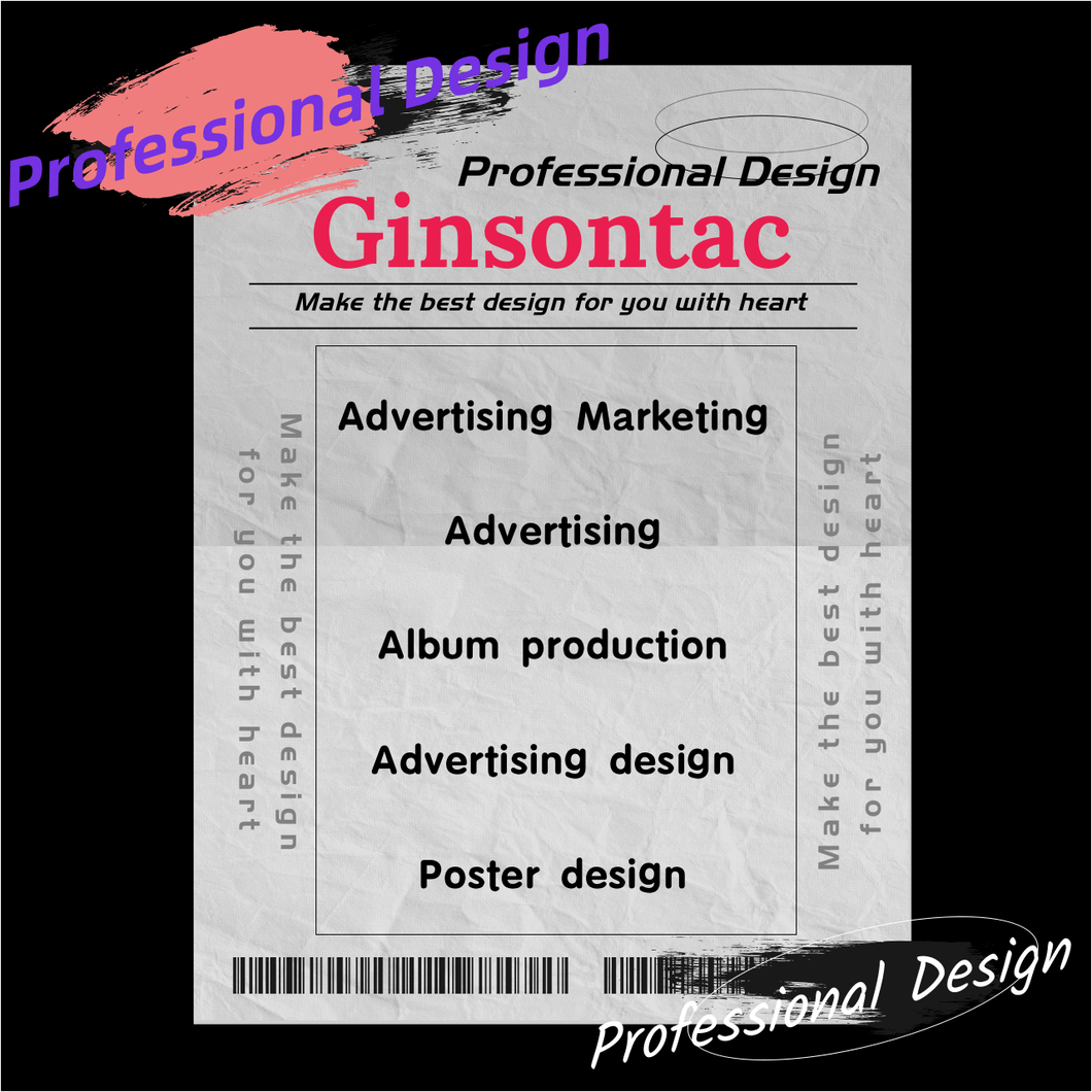 Ginsontac graphic design, brochure design, layout cover advertising poster design and production