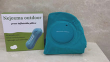 Load and play video in Gallery viewer, Nejoxma outdoor press inflatable pillow, office nap inflatable square pillow, outdoor travel storage portable pillow
