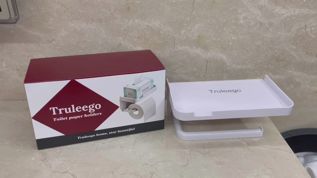 Truleego bathroom toilet paper caddy, roll paper towel holder, shelf, place the drawer, toilet paper holder without punching the toilet
